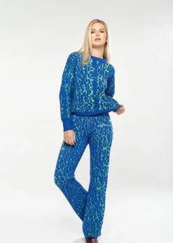 House Of Holland Duo Trouser In Blue