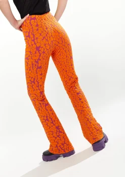 House Of Holland Duo Trouser In Orange