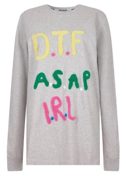 House of Holland @eddieeddiebybillytommy 'DTF' Long Sleeve Tee