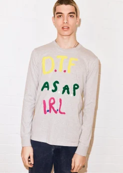 House of Holland @eddieeddiebybillytommy 'DTF' Long Sleeve Tee