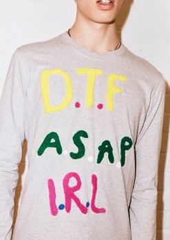 House of Holland @eddieeddiebybillytommy 'DTF' Long Sleeve Tee