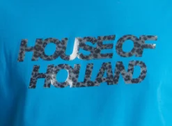 House Of Holland Electric Blue Transfer Printed T-shirt
