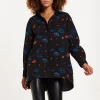 HOUSE OF HOLLAND EMBROIDERED SHIRT IN BLACK