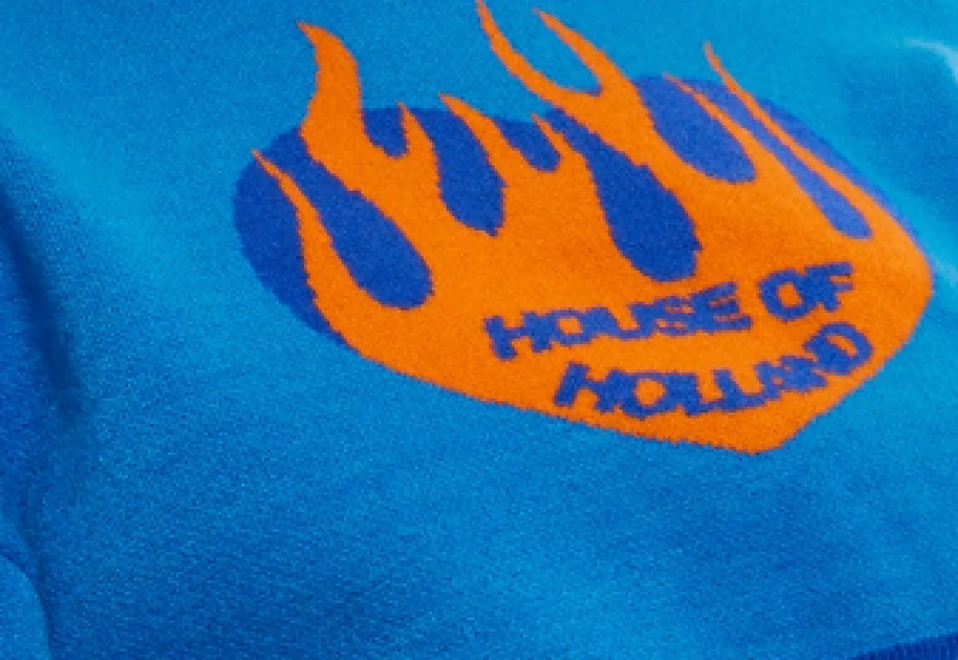 House Of Holland Flame Heart Logo Jumper In Blue