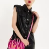 House Of Holland Flaming Heart Crossbody Bag