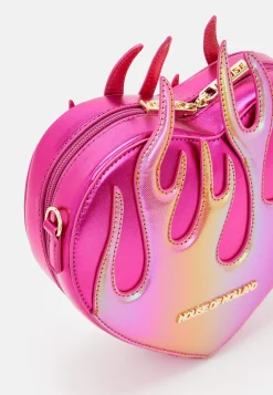House Of Holland Flaming Heart Crossbody Bag