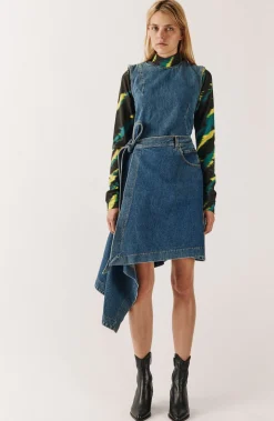 House of Holland Folded Denim Dress
