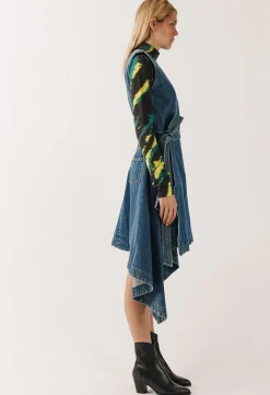 House of Holland Folded Denim Dress