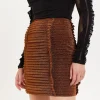 House of Holland Gathered Mini Skirt