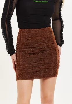 House of Holland Gathered Mini Skirt