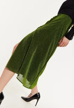 House of Holland Gathered Midi Skirt