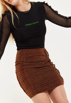 House of Holland Gathered Mini Skirt