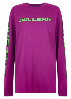 House of Holland @hattiestewart 'Bullshit' Long Sleeve Tee
