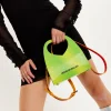 House of Holland Heart Cut Out Bag In Green