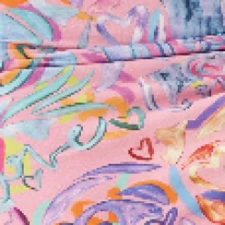 House Of Holland Heart Print Mini Jersey Skirt
