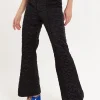 House Of Holland Heart Quilted Trousers in Black