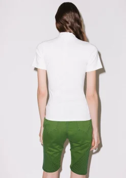 House of Holland 'Hey There' Shrunken High Neck Tee