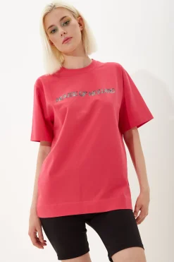 House of Holland Hot Pink Transfer Printed T-Shirt