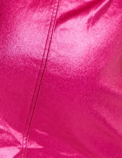 House of Holland Hot Pink Denim Dress With Stud Details