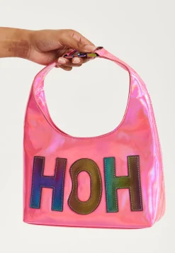 House Of Holland Iridescent Pink Shoulder Bag