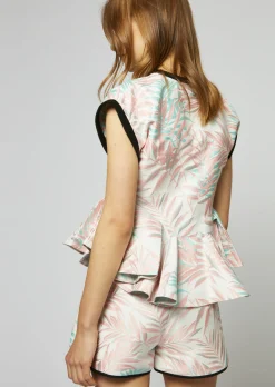 House Of Holland Jacquard Palm Leaf Shorts