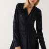 House Of Holland Knot Devore Midi Dress