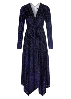 House Of Holland Knot Devore Midi Dress