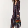 House Of Holland Knot Tie Midi Dress