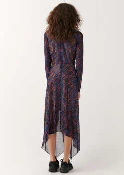 House Of Holland Knot Tie Midi Dress