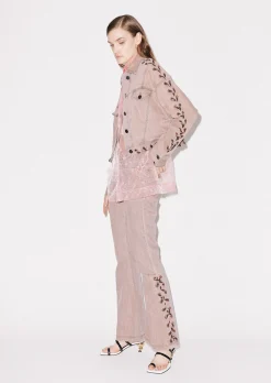 House Of Holland Lace-Up Denim Jacket