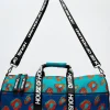 House of Holland Logo Pattern Holdall Bag In Blue