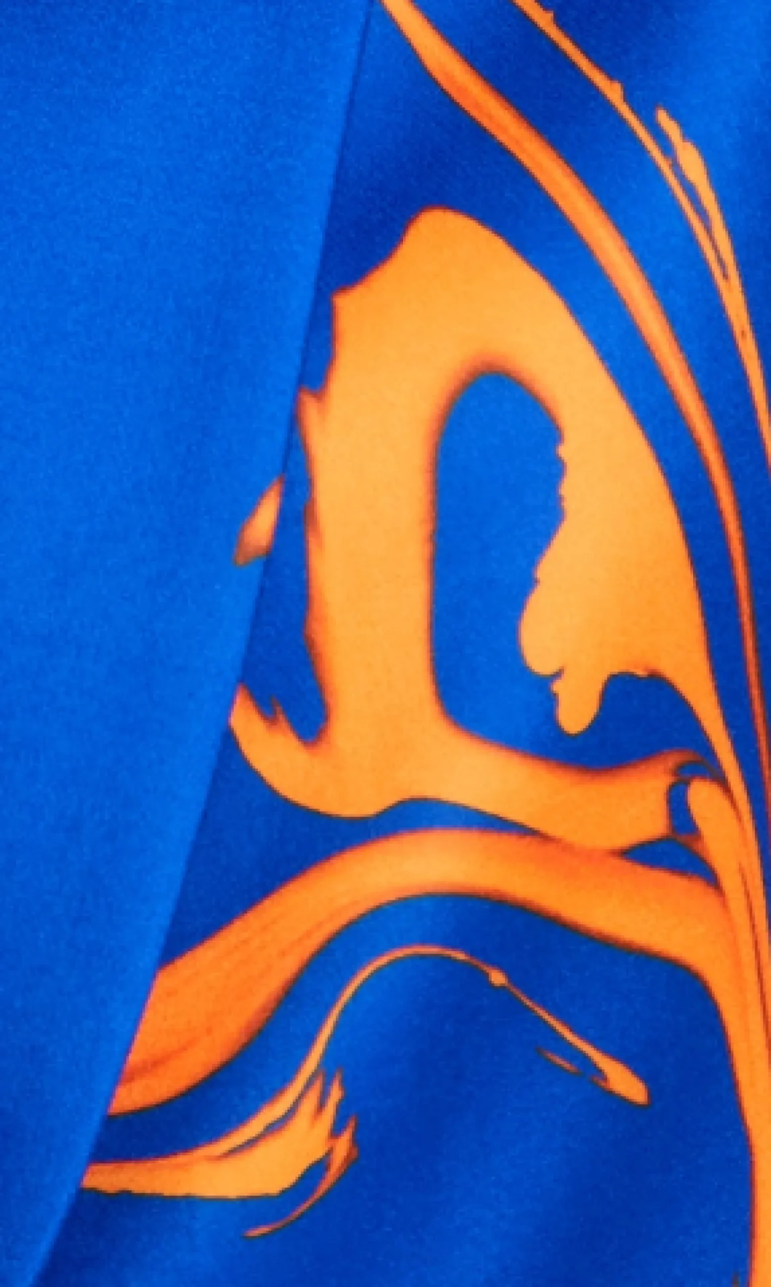 House Of Holland Marble Print Blazer in Blue And Orange