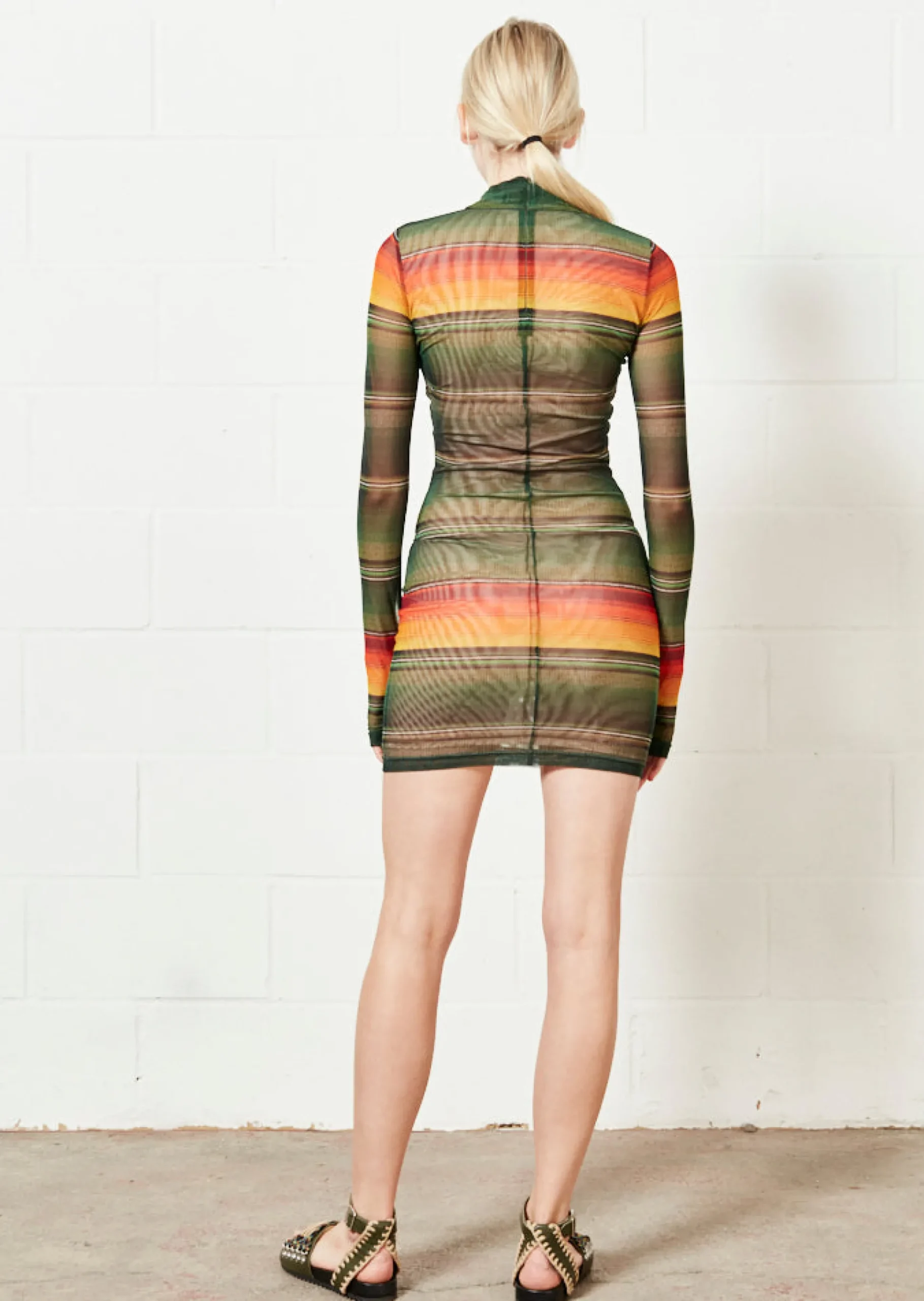 House of Holland Mesh Mini Dress