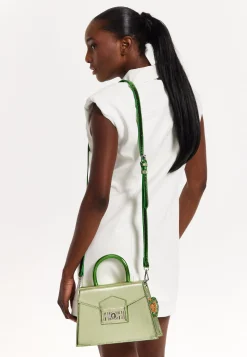 House of Holland Metallic Green Handbag