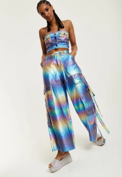 House Of Holland Metallic Rainbow Bandeau Top