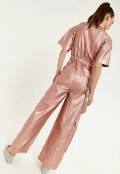 House Of Holland Metallic Utility Jumpsuit