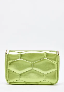 House Of Holland Metallic Green Crossbody Bag