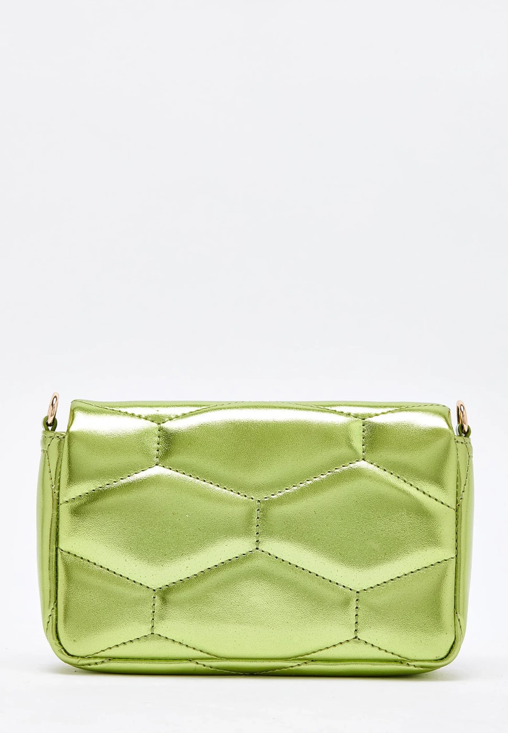 House Of Holland Metallic Green Crossbody Bag