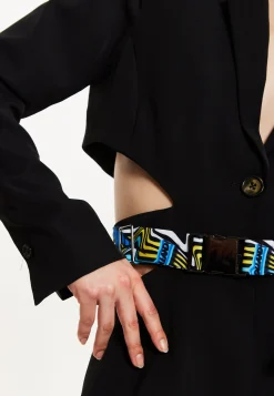 House Of Holland Mini Jacket Dress With Buckle Fastening