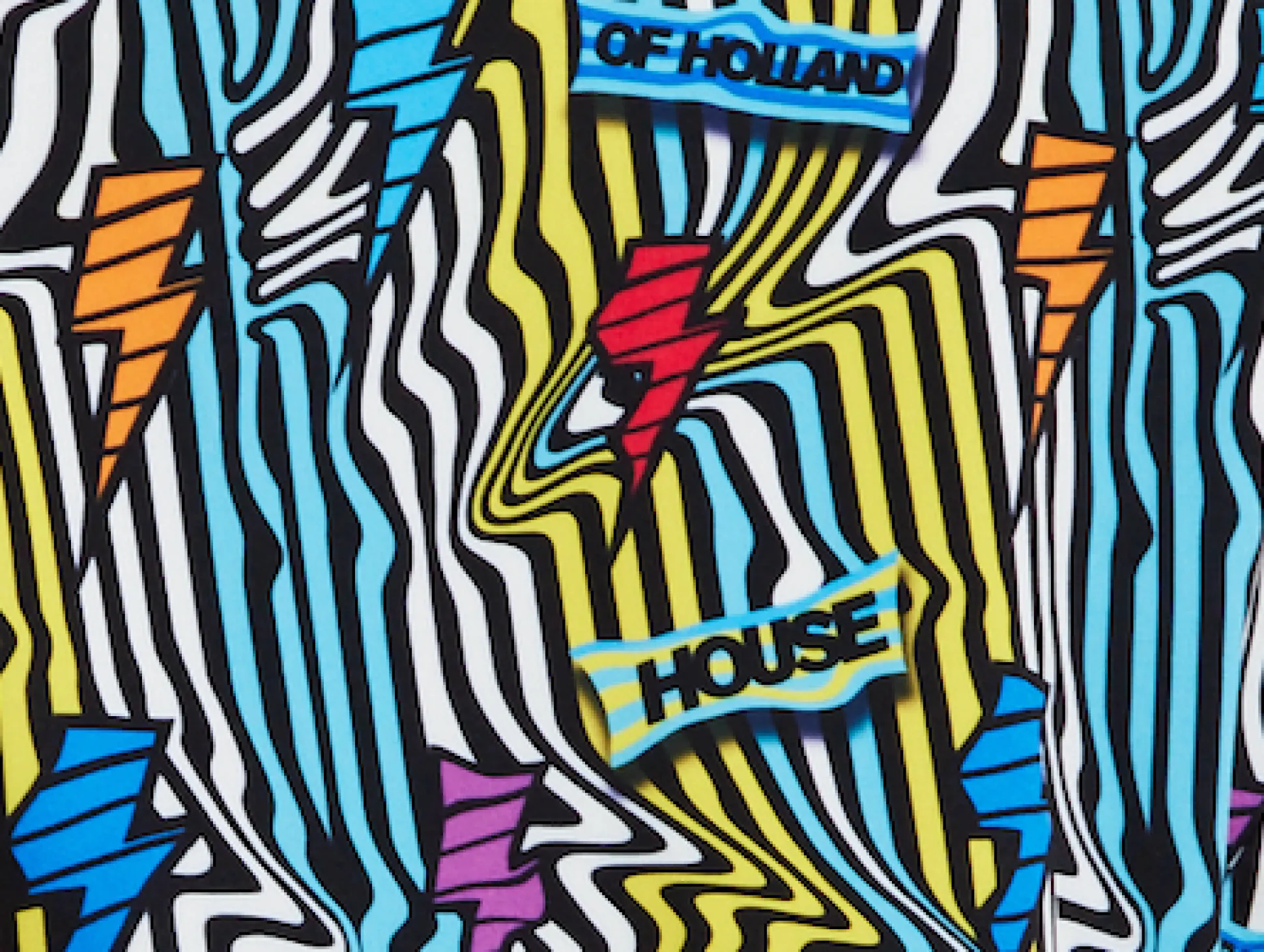 House Of Holland Mini Jacket Dress Lightning Bolt Print With Buckle Fa