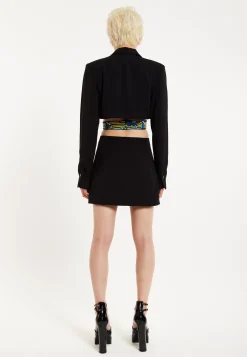House Of Holland Mini Jacket Dress With Buckle Fastening