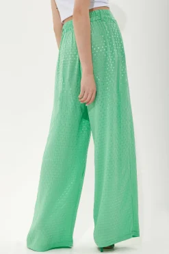 House of Holland Mint Green Jacquard Trousers