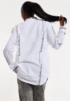House of Holland Monogram Print Long Sleeve Shirt