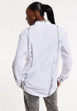 House of Holland Monogram Print Long Sleeve Shirt
