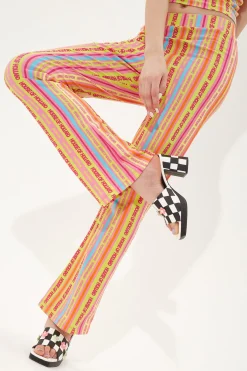 House Of Holland Multicolour Striped Jersey Trousers