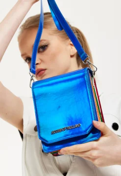 House Of Holland Multi-Pocket Crossbody Bag Blue