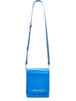 House Of Holland Multi-Pocket Crossbody Bag Blue