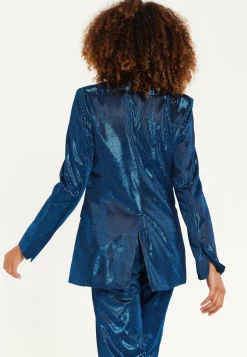 House of Holland Navy Shimmer Blazer