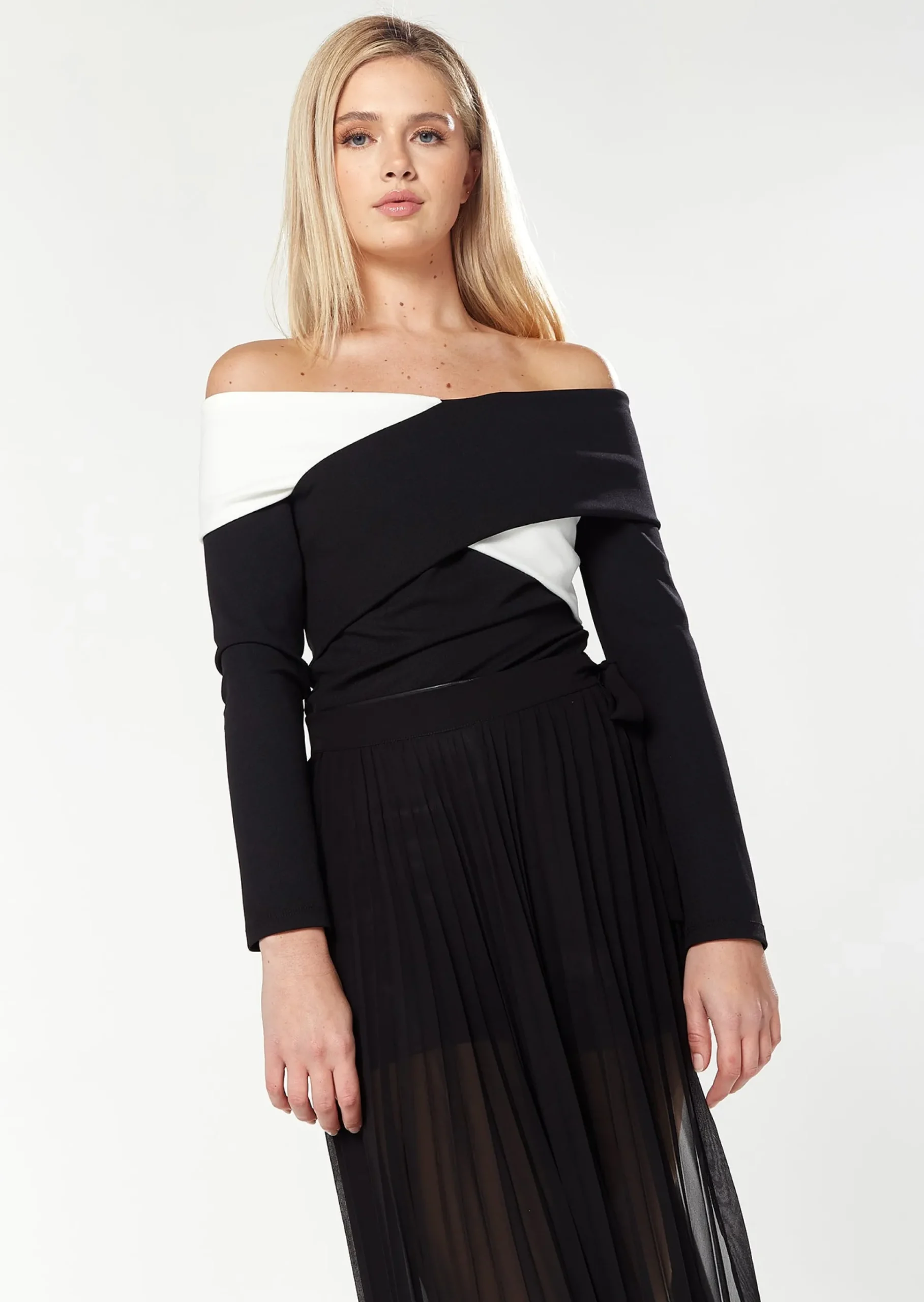 House Of Holland Off The Shoulder Wrap Top