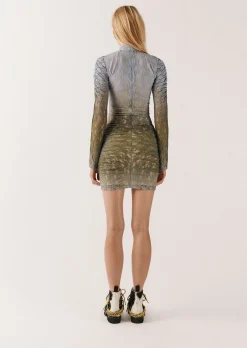 House of Holland Ombre Lace Mini Dress